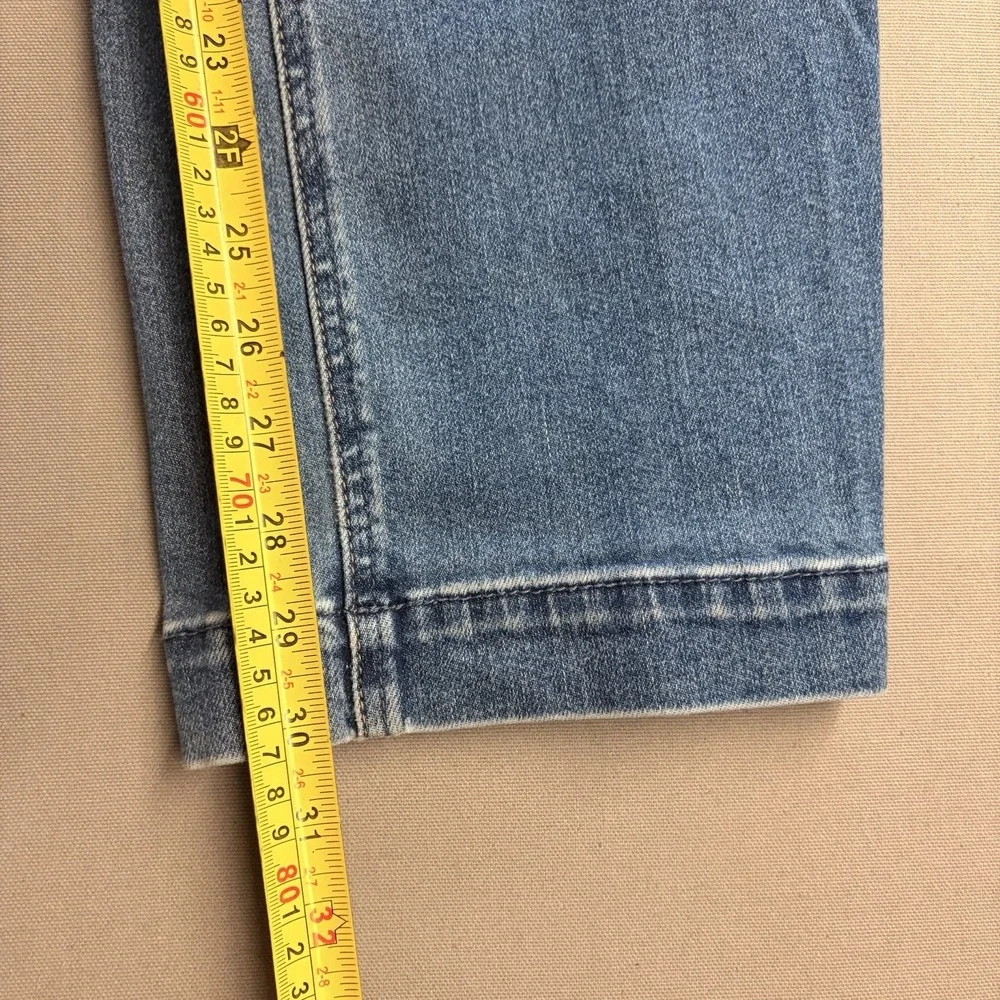 ENJEAN Wide Leg Jeans Women’s Size 3/26 Light Wash Stretch Denim Y2K